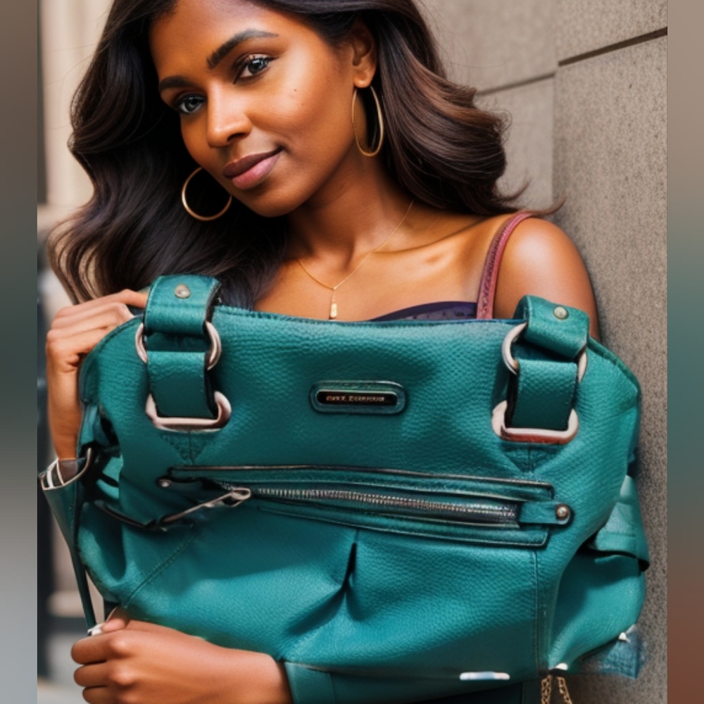 Dana Buchman Turquoise Handbag